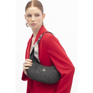 Benetton Bnt 1774 Kadın Kol Çantası Siyah