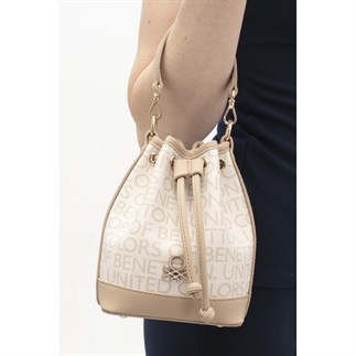 Benetton Bnt 1796 Kadın El Çantası Bej