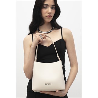 Benetton Bnt 1821 Kadın Kol Çantası Bej