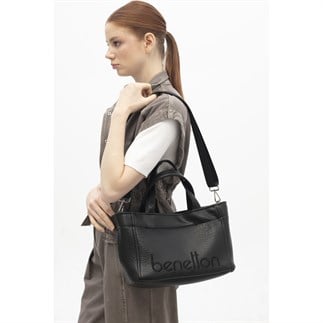 Benetton Bnt 1844 Kadın El Çantası Siyah