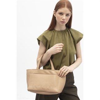 Benetton Bnt 1844 Kadın El Çantası Ten