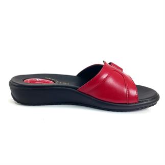 Ceyo 9200-12 Анатомические женские тапочки красного цвета