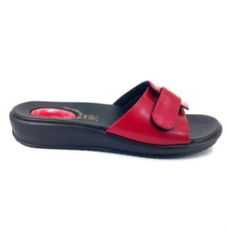 Ceyo 9200-12 Анатомические женские тапочки красного цвета