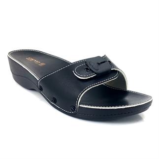 Женские анатомические тапочки на каблуке Ceyo Minelli черного цвета