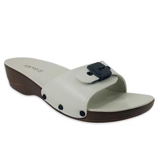 Женские анатомические тапочки на каблуке Ceyo Minelli бежевого цвета