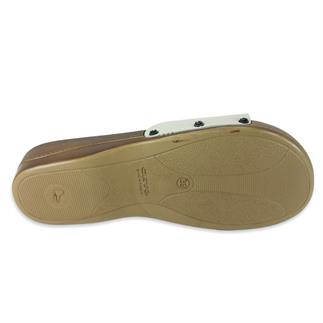 Женские анатомические тапочки на каблуке Ceyo Minelli бежевого цвета