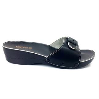 Женские анатомические тапочки на каблуке Ceyo Minelli черного цвета