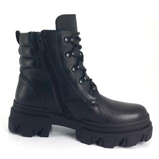 Грейдер 31032 Модные женские сапоги черного цвета