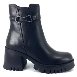 Грейдер 32891 Женские ботильоны со средней стрелкой черного цвета