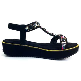 Guja 1212 24YS Kadın Günlük Sandalet Siyah