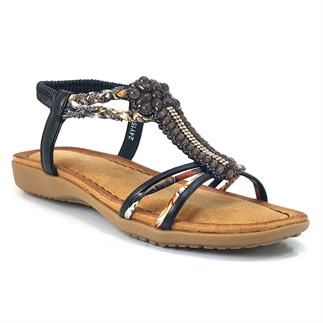 Guja 15038 24YS Kadın Günlük Sandalet Siyah