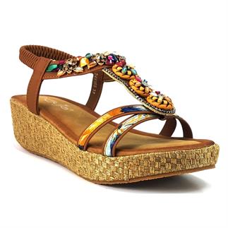 Guja 155 24YS Kadın Günlük Sandalet Camel