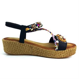 Guja 1551 24YS Kadın Günlük Sandalet Siyah