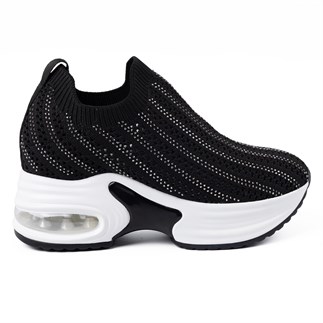 Guja 300 3 26YA Kadın Sneaker Günlük Ayakkabı Siyah