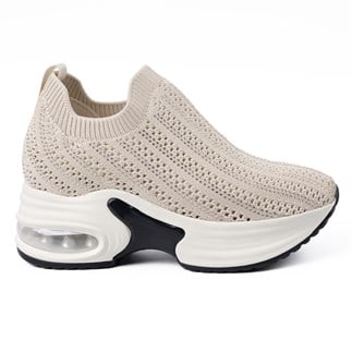 Guja 300 3 26YA Kadın Sneaker Günlük Ayakkabı Bej