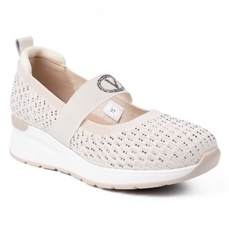 Guja 305 2 26YA Kadın Sneaker Günlük Ayakkabı Bej