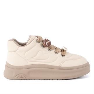 Guja 421 26KA Kadın Sneaker Günlük Ayakkabı Bej