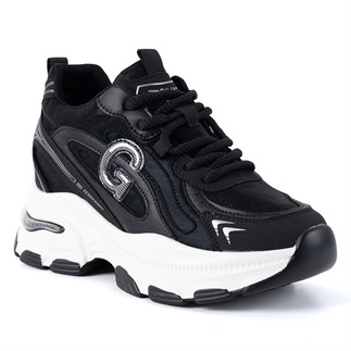 Guja 450 26KA Kadın Sneaker Günlük Ayakkabı Siyah Beyaz
