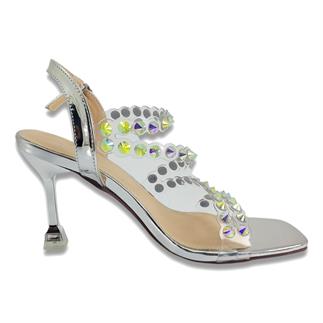 Guja 469 23YA Abiye Bayan Ayakkabı Gümüş