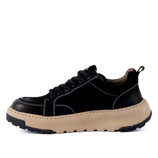 Guja 552 26KA Erkek Sneaker Günlük Ayakkabı Siyah Nubuk
