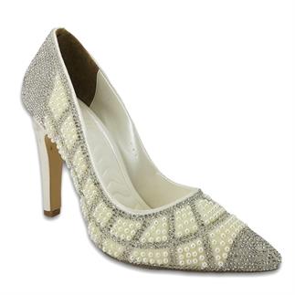 Guja 816 23YA Abiye Bayan Ayakkabı  Sedef