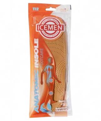 Icemen 112 Кожаные многоточечные кожаные стельки Naturel