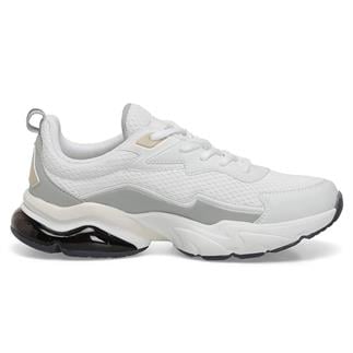 Kinetix Valenti 24YA Kadın Günlük Spor Ayakkabı Beyaz Gri