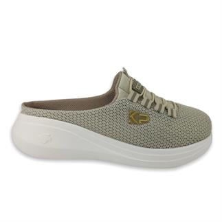 King Paolo 5109 25YA Kadın Anatomik Günlük Terlik Bej