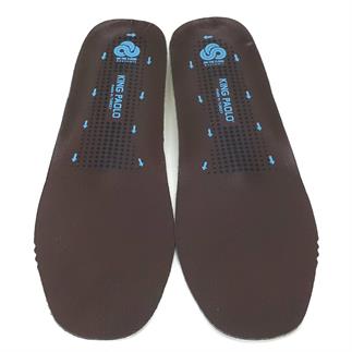 Король Паоло Анатомические кожаные стельки коричневого цвета