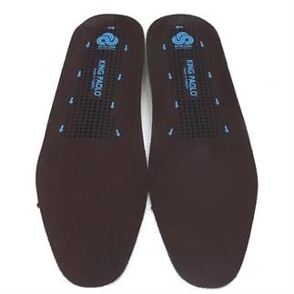 Король Паоло Анатомические кожаные стельки коричневого цвета