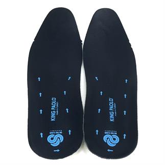 Король Паоло Анатомические кожаные стельки черного цвета