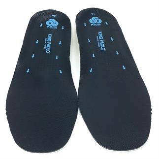 Король Паоло Анатомические кожаные стельки черного цвета