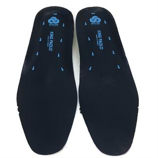 Король Паоло Анатомические кожаные стельки черного цвета