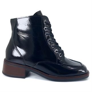 Mammamia 1015 24KB Kadın Günlük Bot Siyah Kırışık Rugan