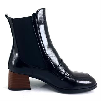 Mammamia 1130 24KB Kadın Günlük Bot Siyah Kırışık Rugan