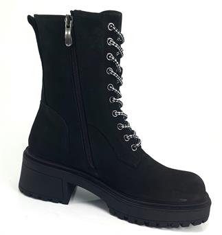 Mammamia 1240 Günlük Bayan Bot Siyah Nubuk