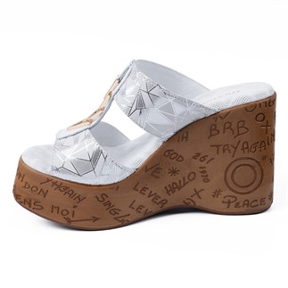 Mammamia 1720 26YT Kadın Günlük Terlik Beyaz