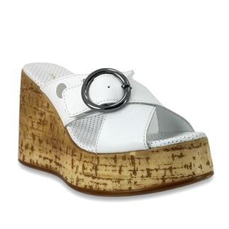 Mammamia 2155 24YT Kadın Günlük Terlik Beyaz