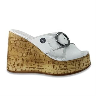 Mammamia 2155 24YT Kadın Günlük Terlik Beyaz