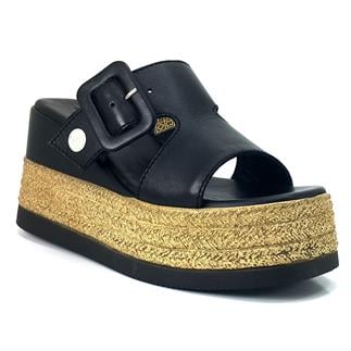 Mammamia 2305 24YT Kadın Günlük Terlik Siyah