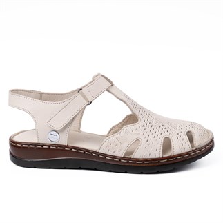 Mammamia 2360 26YS Kadın Günlük Sandalet Krem