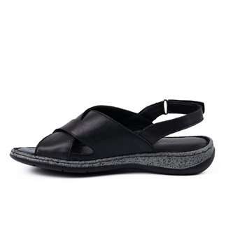 Mammamia 2425 26YS Kadın Günlük Sandalet Siyah