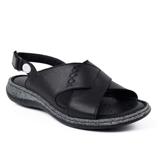 Mammamia 2425 26YS Kadın Günlük Sandalet Siyah