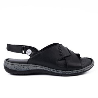 Mammamia 2425 26YS Kadın Günlük Sandalet Siyah