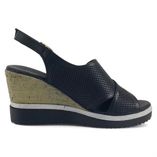 Mammamia 2640 25YS Kadın Günlük Sandalet Siyah