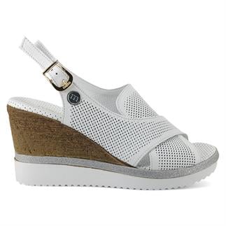 Mammamia 2640 25YS Kadın Günlük Sandalet Beyaz