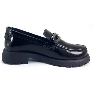 Mammamia 3235 24KA Женская повседневная обувь из черной лакированной кожи