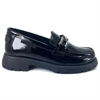 Mammamia 3235 24KA Женская повседневная обувь из черной лакированной кожи