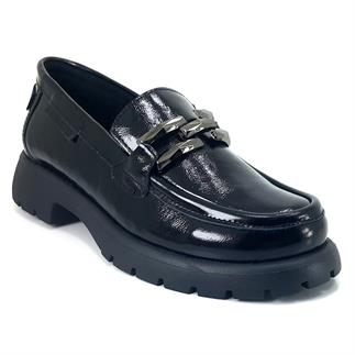 Mammamia 3235 24KA Женская повседневная обувь из черной лакированной кожи