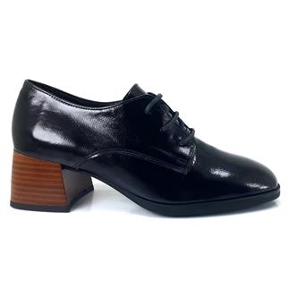 Mammamia 35 24KA Kadın Günlük Ayakkabı Siyah Kırışık Rugan